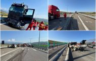 Tragedie pe A1: Trei muncitori de la drumuri, loviți mortal de un autocamion