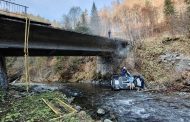Mașină de raliu, prăbușită în albia râului Argeș, pe Transfăgărășan