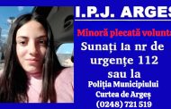 Argeș. Tânără de 15 ani, dată dispărută de mamă! A plecat cu iubitul de 19 ani