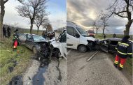 Două accidente rutiere în Argeș. Pompierii au intervenit în comunele Bascov și Cotmeana