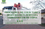 Programul de colectare a deșeurilor în perioada sărbătorilor de iarnă, la Pitești