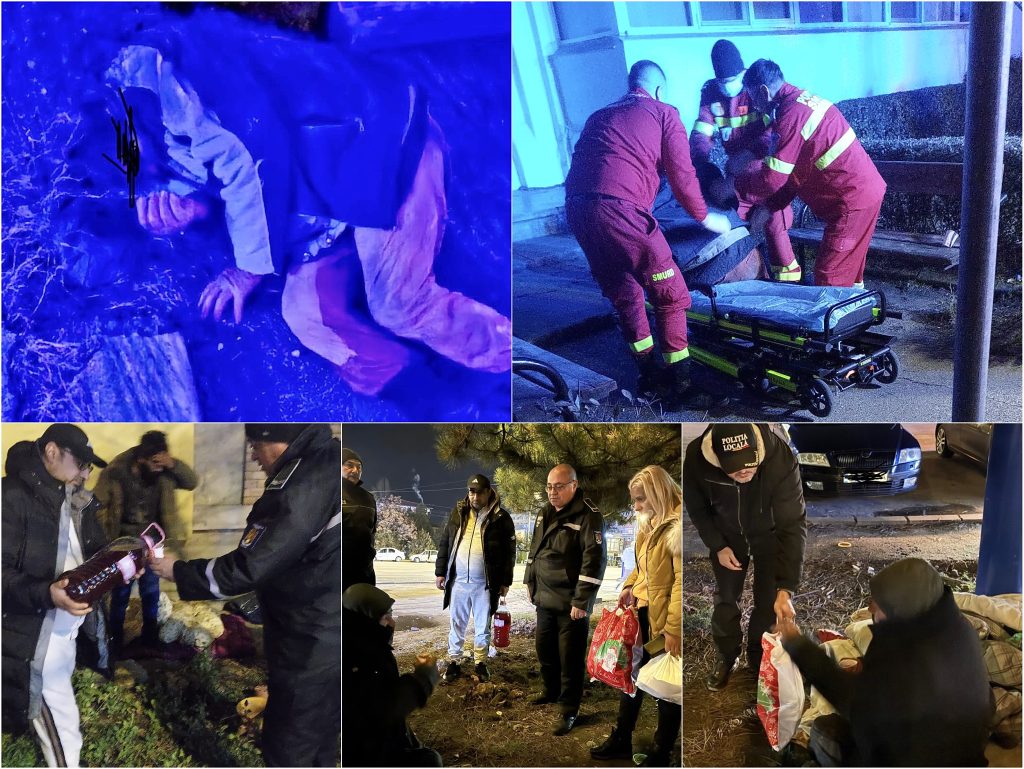 Poza pentru articolul Solidaritate în seara de Crăciun! Polițiștii Locali din Pitești oferă pachete calde persoanelor fără adăpost