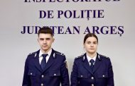 Mihai și Bianca, noii agenți de poliție care vor veghea siguranța în sate din Argeș