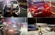 Accident cu victime pe A1. Șapte mașini avariate