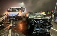Accident grav la ieșirea de pe A1! Trei persoane au ajuns la spital