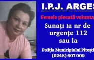 Argeș: Femeie de 43 ani, căutată de polițiști