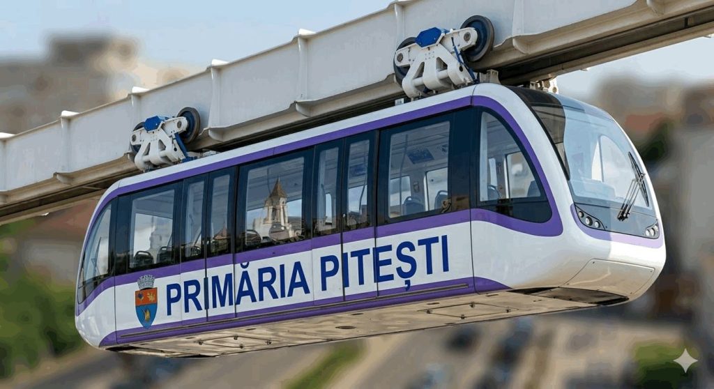 Poza pentru articolul Exclusiv. Piteștiul ar putea avea un monorail futuristic. Iată planul detaliat!