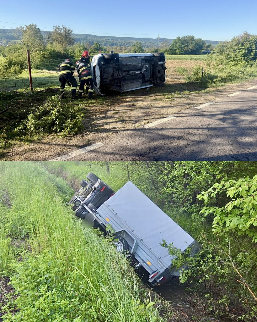 Poza pentru articolul Argeș: Două accidente în această dimineață! Un TIR ieșit de pe carosabil și o mașină răsturnată