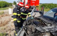 Șofer de 25 ani, amendat după ce a provocat un accident în Argeș
