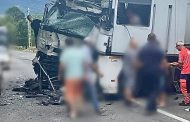 Impact în lanț! Trei tiruri implicate într-un accident pe A1 București – Pitești