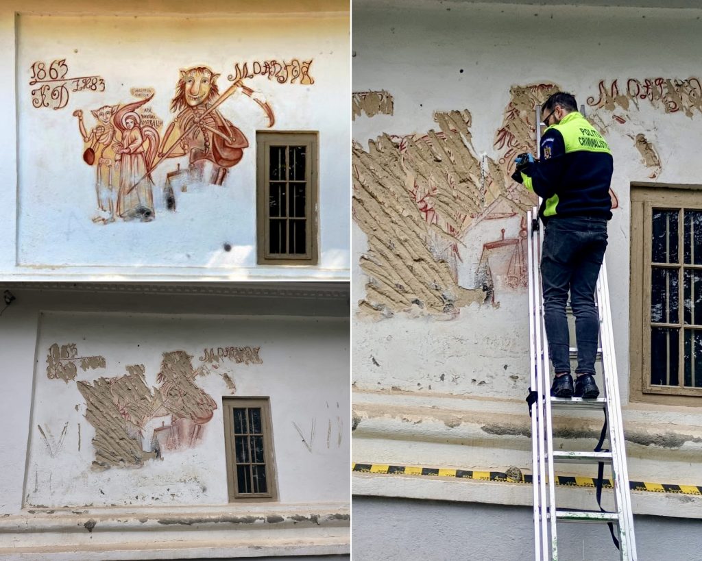 Poza pentru articolul Un bărbat din Argeș a sfidat blestemul care a ucis doi oameni! „Biserica cu Moartea râzând”, vandalizată