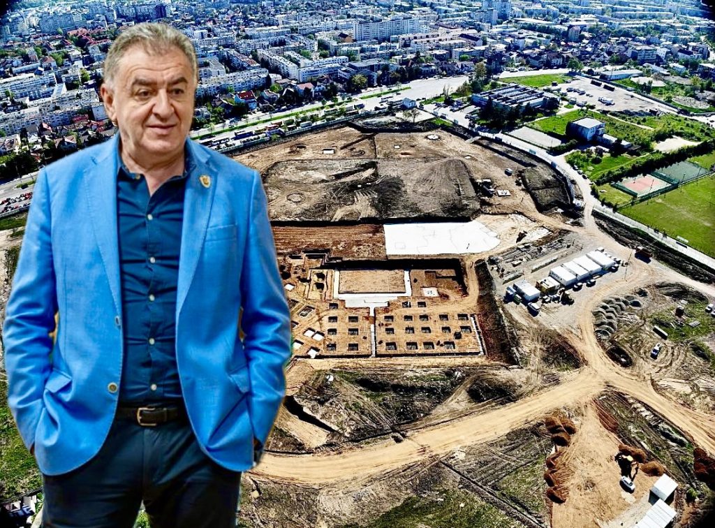 Poza pentru articolul Ritm alert pe șantierul stadionului „Nicolae Dobrin”! Cristian Gentea: „Schimbările sunt zilnice, se lucrează și în weekend”