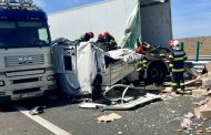 Accident rutier pe DEx12. Două autovehicule implicate, intervenție de urgență