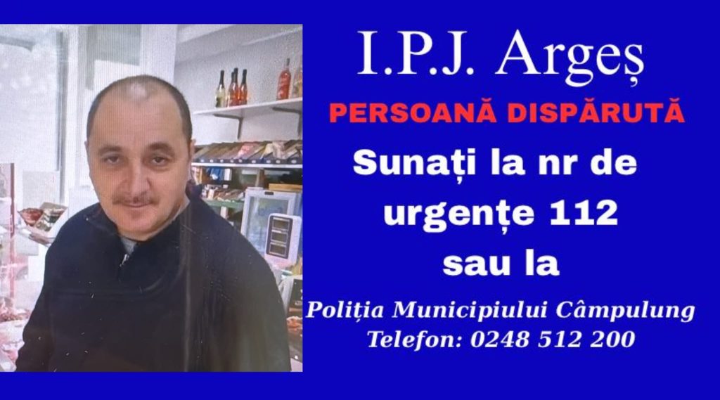 Bărbat-dispărut-Argeș- – Ziarul Argeşul - ediţia online