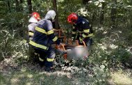 Argeș: Bărbat de 83 ani, salvat după ce a căzut cu motocultorul într-o râpă