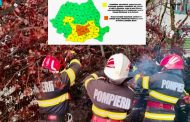 ISU Argeș avertizează: Cod portocaliu de furtuni și ploi torențiale în noaptea de 21 spre 22 iulie