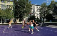 Terenul modular de baschet 3x3 revine în Piața Primăriei din Pitești