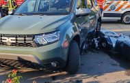 Accident pe bulevardul Republicii din Pitești: Motociclist transportat la spital