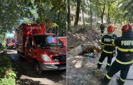 Conductă de gaz spartă pe o stradă din Pitești. Pompierii au intervenit de urgență