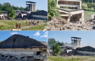Explozie controlată la Câmpulung: Fosta Uzină Electrică, demolată