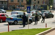 Autospecială de poliție, implicată într-un accident pe Bulevardul I.C. Brătianu din Pitești