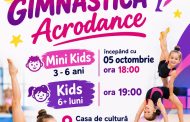 Cursuri de gimnastică Acrodance pentru copii, la Mioveni. Înscrierile au început!